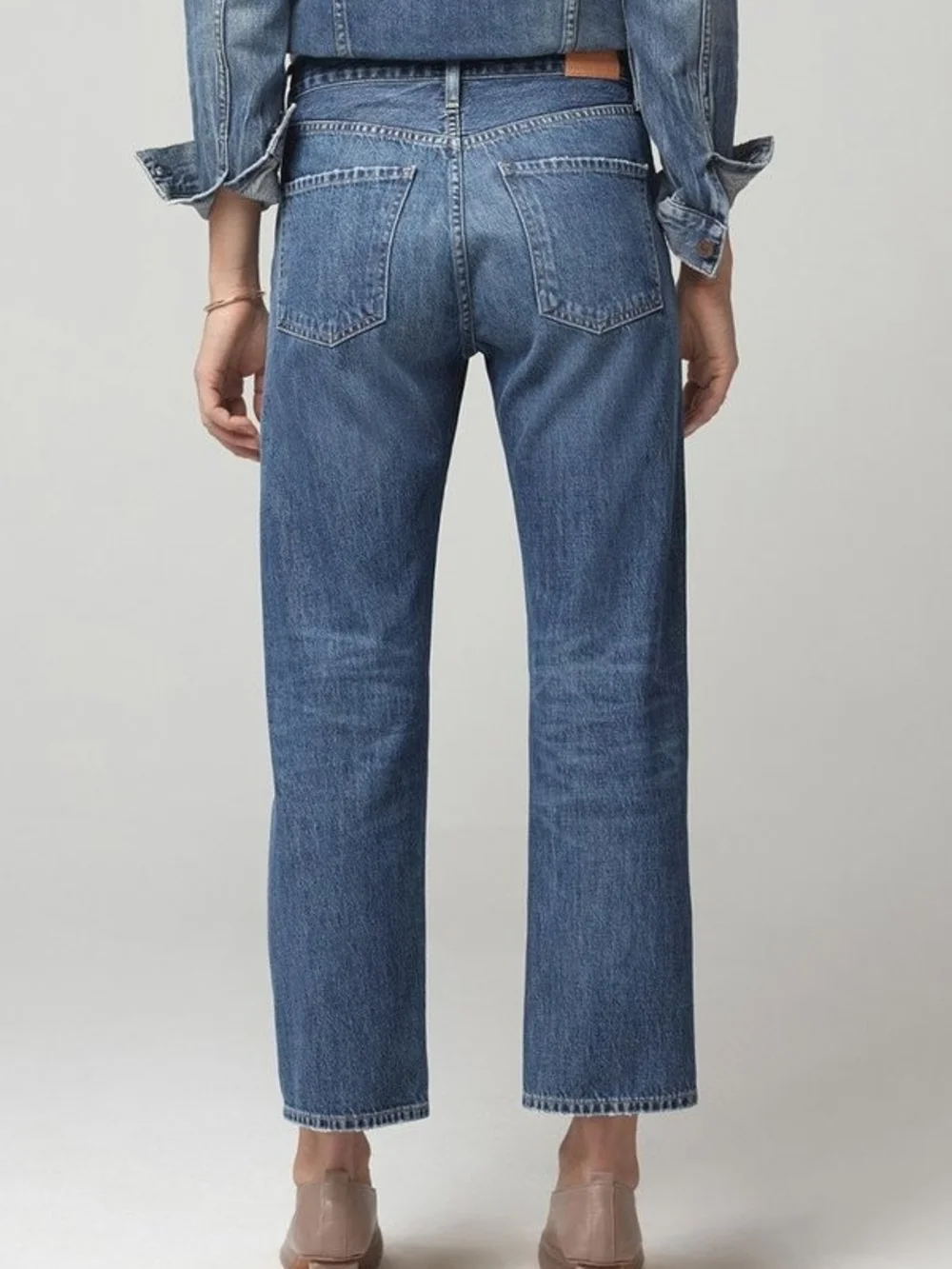citizens of humanity NWOT emery high rise relaxed crop blue rose